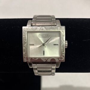 Coach Metallic Square Face Watch